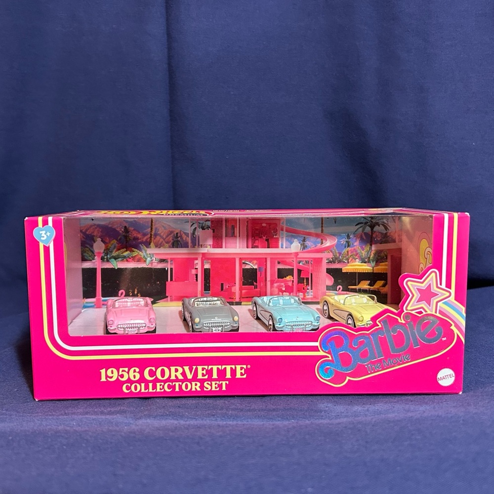 1956 Corvette Collectors Set - Hot Wheels Premium - Mattel Barbie